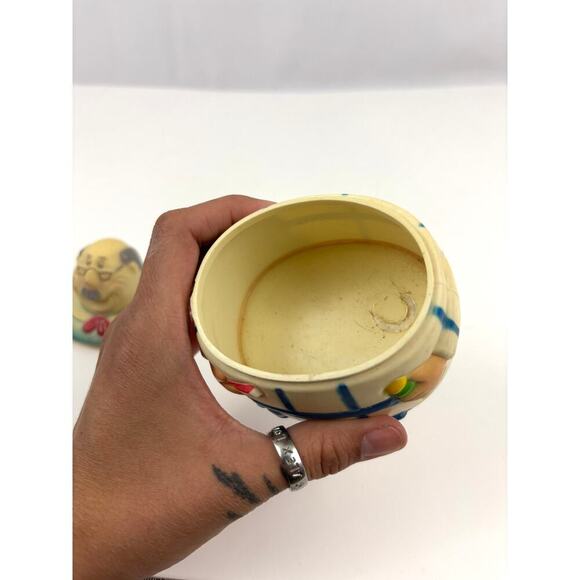 VTG Grandpa In Pajamas Plastic Denture Caddy Box 1974 JSNY Storage - Picture 11 of 13